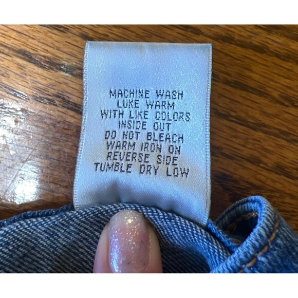 V.I.P. Jeans Womens Distressed Blue Denim Jeans O Fit Regular 98% Cotton 2% Span - Picture 5 of 5